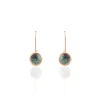 Boucles D'oreilles Pendantes Joana Or Rose Nacre