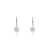 Boucles D'oreilles Pendantes Argent Blanc Sopher Oxydes De Zirconium