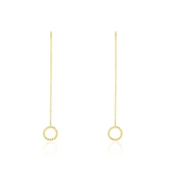 Boucles D'oreilles Pendantes Albya Or Jaune