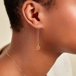 Boucles D'oreilles Pendantes Albya Or Jaune