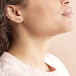 Boucles D'oreilles Pendantes Castilla Argent Rose