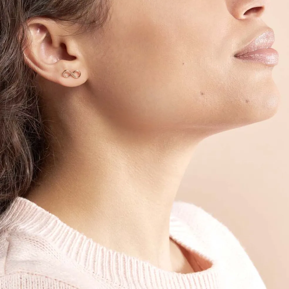 Boucles D'oreilles Pendantes Castilla Argent Rose