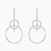 Boucles D'oreilles Pendantes Enissa Argent Blanc