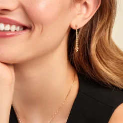 Boucles D'oreilles Pendantes Dayton Or Jaune