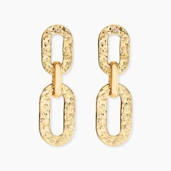 Boucles D'Oreilles Pendantes Cesaria Or Jaune