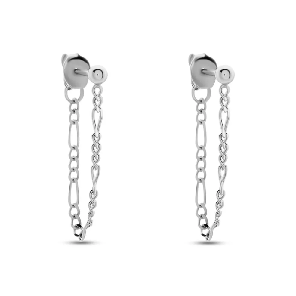 Boucles D'oreilles Pendantes Argent Leent