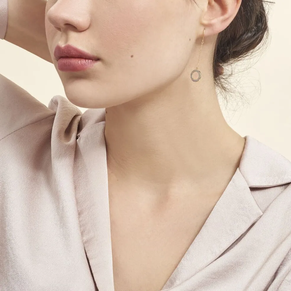 Boucles D'oreilles Pendantes Audria Or Jaune