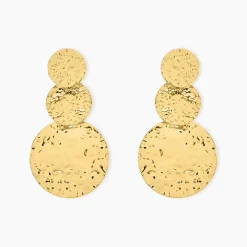 Boucles D'oreilles Pendantes Josephine Acier Doré
