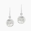 Boucles D'oreilles Pendantes Argent Blanc Sofee Nacress