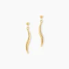 Boucles D'Oreilles Pendantes Suvi Or Jaune