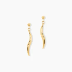 Boucles D'Oreilles Pendantes Suvi Or Jaune