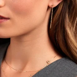 Boucles D'oreilles Pendantes Luminara Or Jaune