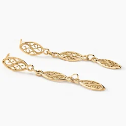 Boucles D'oreilles Pendantes Golden Acanty Or Jaune