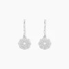 Boucles D'oreilles Pendantes Lynne Argent Blanc