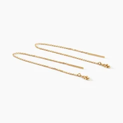 Boucles D'oreilles Pendantes Pendilla Or Jaune