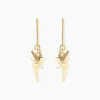 Boucles D'oreilles Pendantes Fee Or Jaune