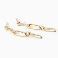 Boucles D'oreilles Pendantes Escape Or Jaune