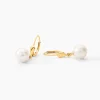 Boucles D'oreilles Pendantes Cecilius Or Jaune Perle De Culture