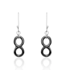 Boucles D'oreilles Pendantes Alicia Argent Blanc Céramique