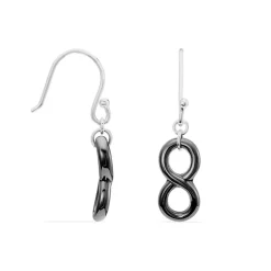 Boucles D'oreilles Pendantes Alicia Argent Blanc Céramique