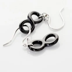 Boucles D'oreilles Pendantes Alicia Argent Blanc Céramique