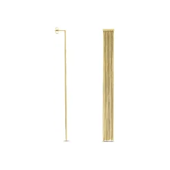 Boucles D'oreilles Pendantes Josephine Acier Doré