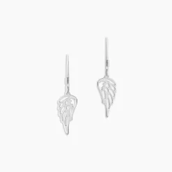Boucles D'oreilles Pendantes Taiana Argent Blanc