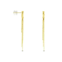 Boucles D'oreilles Pendantes Armoise Or Jaune