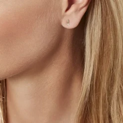 Boucles D'oreilles Pendantes Clementa Or Jaune Oxyde De Zirconium