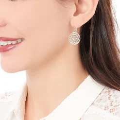 Boucles D'oreilles Pendantes Celso Plaqué Or Jaune