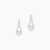 Boucles D'oreilles Pendantes Antonietta Argent  Oxyde De Zirconium