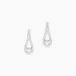 Boucles D'oreilles Pendantes Antonietta Argent  Oxyde De Zirconium