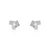 Boucles D'oreilles Puces Argent Duredle Oxydes De Zirconium