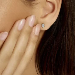 Boucles D'oreilles Puces Anitta Or Jaune