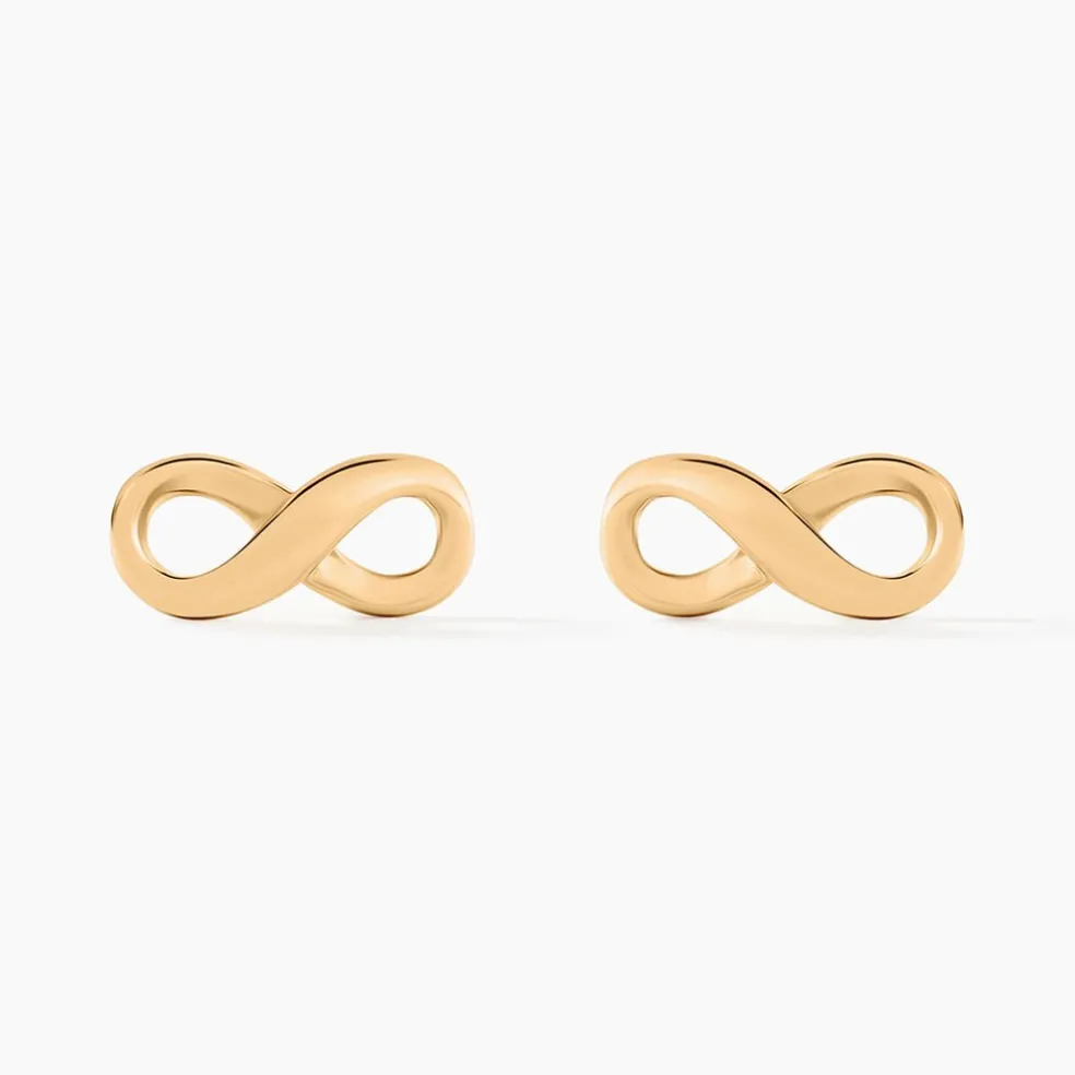 Boucles D'oreilles Puces Ajna Plaqué Or Jaune