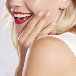 Boucles D'oreilles Puces Auxana Argent Blanc Oxyde De Zirconium