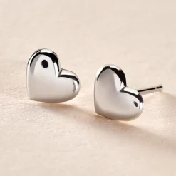 Boucles D'oreilles Puces Aricia Or Blanc