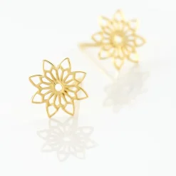 Boucles D'oreilles Puces Albiorica Or Jaune