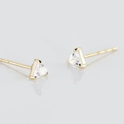 Boucles D'oreilles Puces Achilee Or Jaune Oxyde