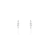 Boucles D'oreilles Puces Adriaan Argent Blanc Oxyde De Zirconium