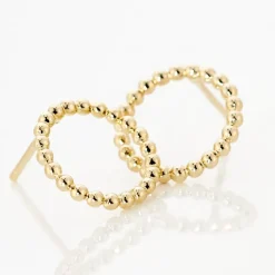 Boucles D'oreilles Puces Abigael Plaqué Or Jaune