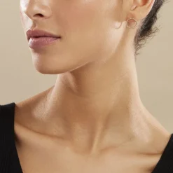 Boucles D'oreilles Puces Abigael Plaqué Or Jaune