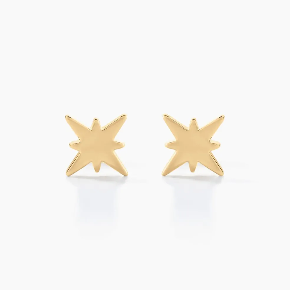 Boucles D'oreilles Puces Alisee Plaqué Or Jaune