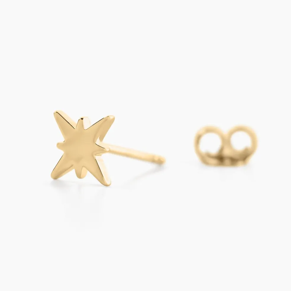 Boucles D'oreilles Puces Alisee Plaqué Or Jaune