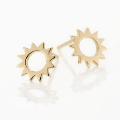 Boucles D'oreilles Puces Adelinda Plaqué Or Jaune