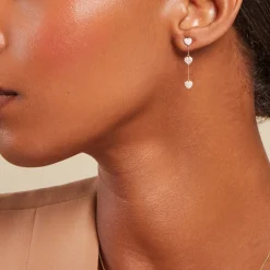 Boucles D'oreilles Puces Akilina Or Jaune Oxyde De Zirconium