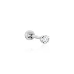 Boucles D'oreilles Puces Anani Argent Blanc Oxyde De Zirconium