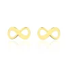 Boucles D'oreilles Puces Annie-francoise Infini Or Jaune