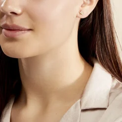 Boucles D'oreilles Puces Alphonsine Etoile De Mer Or Jaune