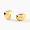 Boucles D'oreilles Puces Adoree Acier Jaune